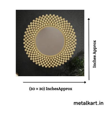 Metalkart Special Celestial Latticework Wall Mirror (30 x 30 Inches)